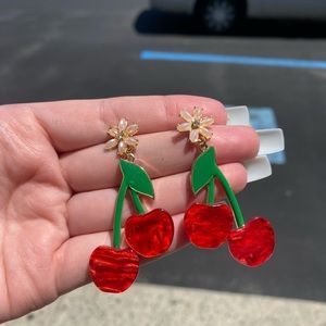 CHERRY EARRINGS 🍒